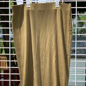 Olive green pencil skirt